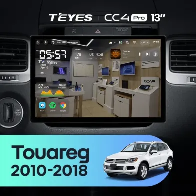 Штатная магнитола Teyes CC4 Pro 12/256 Volkswagen Touareg FL NF (2010-2018) Тип-B (13")