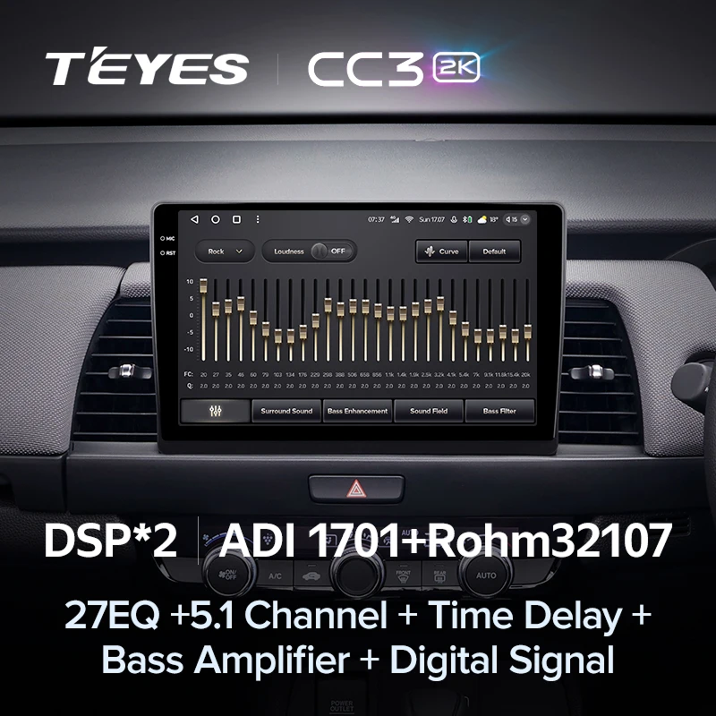 Штатная магнитола Teyes CC3 2K 4/32 Honda Fit 4 (2020-2024) Тип-B Правый руль