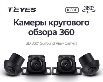 Камеры кругового обзора Teyes 3D 360 1080P