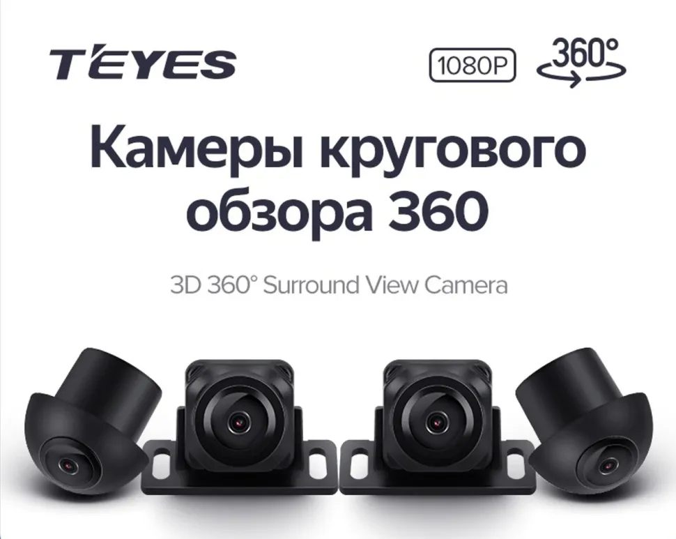Камеры кругового обзора Teyes 3D 360 1080P