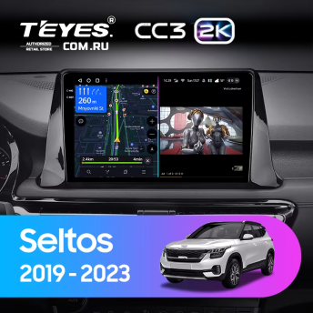 Штатная магнитола Teyes CC3 2K 4/64 Kia Seltos SP2 (2019-2023)
