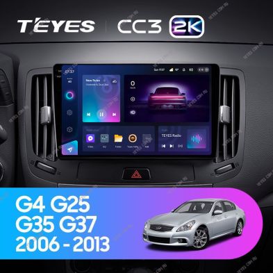 Штатная магнитола Teyes CC3 2K 6/128 Infiniti G4 G25 G35 G37 (2006-2013)