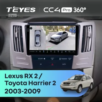 Штатная магнитола Teyes CC4 Pro 360 8/128 Lexus RX 2 (2003-2009) F2