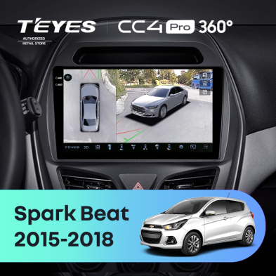 Штатная магнитола Teyes CC4 Pro 360 8/128 Chevrolet Spark Beat (2015-2018) F2