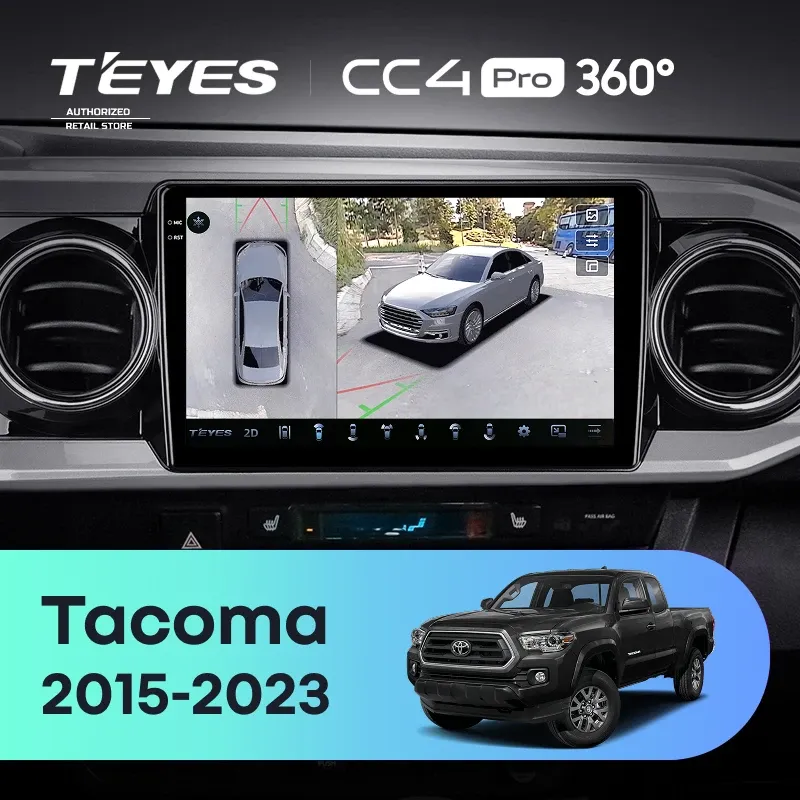 Штатная магнитола Teyes CC4 Pro 360 12/256 Toyota Tacoma N300 (2015-2023) F2