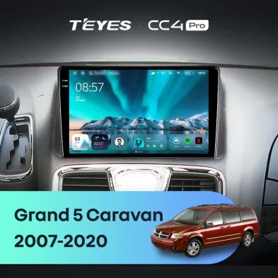 Штатная магнитола Teyes CC4 Pro 8/128 Dodge Grand 5 Caravan (2007-2020)