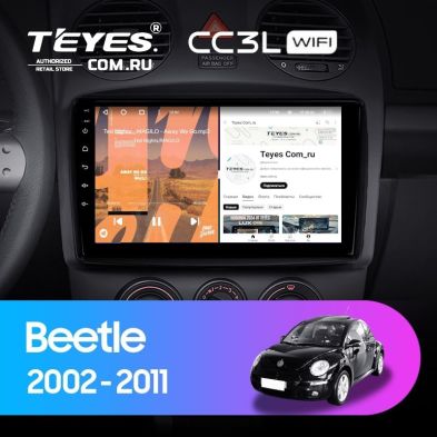 Штатная магнитола Teyes CC3L WiFi 2/32 Volkswagen Beetle A4 (2002-2011)