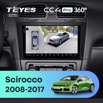 Штатная магнитола Teyes CC4 Pro 360 8/128 Volkswagen Scirocco (2008-2017)