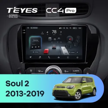 Штатная магнитола Teyes CC4 Pro 12/256 Kia Soul 2 PS (2013-2019) Тип-B