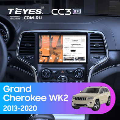 Штатная магнитола Teyes CC3 2K 360 6/128 Jeep Grand Cherokee WK2 (2013-2020) F3