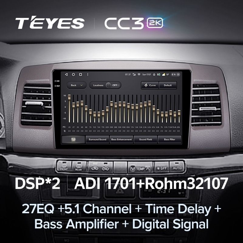 Штатная магнитола Teyes CC3 2K 4/32 Toyota Mark II 9 X110 (2000-2007) F2