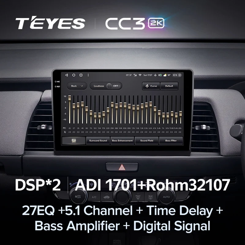 Штатная магнитола Teyes CC3 2K 4/64 Honda Fit 4 (2020-2024) Тип-B Правый руль