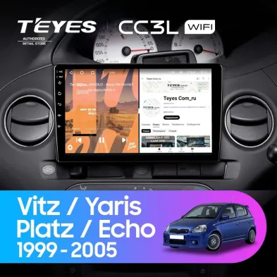 Штатная магнитола Teyes CC3L WiFi 2/32 Toyota Echo (1999-2005) F2