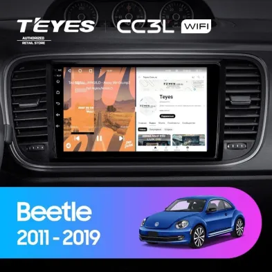 Штатная магнитола Teyes CC3L WiFi 2/32 Volkswagen Beetle A5 (2011-2019)