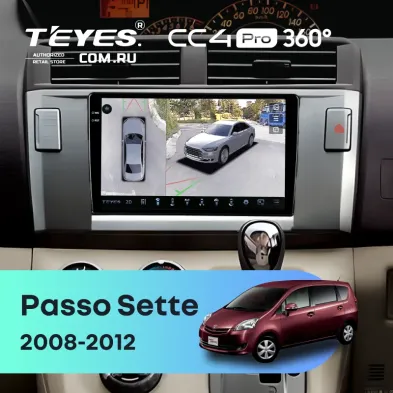 Штатная магнитола Teyes CC4 Pro 360 12/256 Toyota Passo Sette (2008-2012)