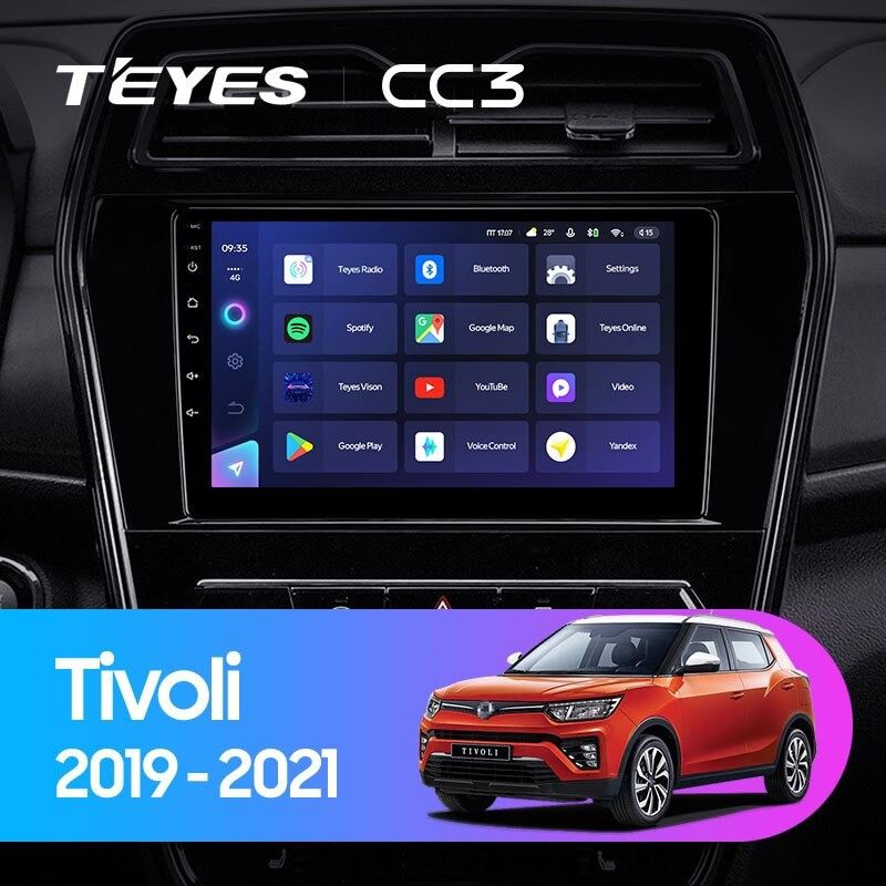 Штатная магнитола Teyes CC3 4/32 SsangYong Tivoli (2019-2023)