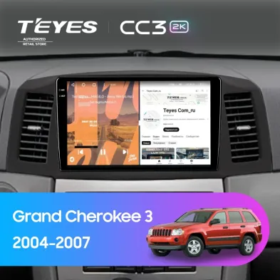Штатная магнитола Teyes CC3 2K 360 6/128 Jeep Grand Cherokee 3 WK (2004-2007) F1