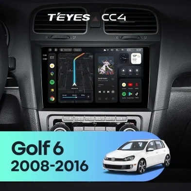 Штатная магнитола Teyes CC4 6/64 Volkswagen Golf 6 (2008-2016)