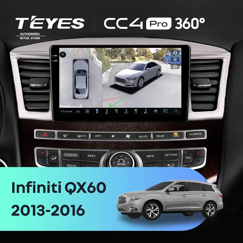Штатная магнитола Teyes CC4 Pro 360 8/128 Infiniti QX60 (2013-2016)