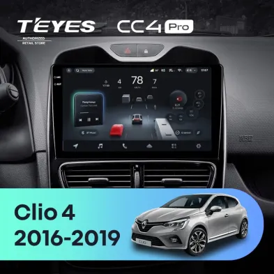 Штатная магнитола Teyes CC4 Pro 12/256 Renault Clio 4 BH98 KH98 (2016-2019)