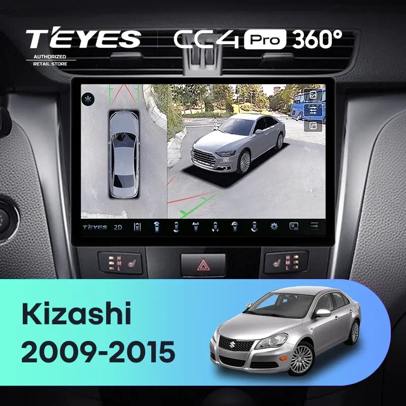 Штатная магнитола Teyes CC4 Pro 360 12/256 Suzuki Kizashi (2009-2015) (11")
