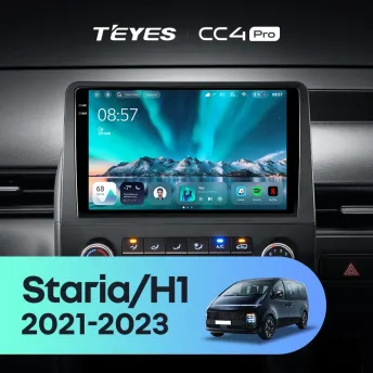Штатная магнитола Teyes CC4 Pro 8/128 Hyundai Staria H1 (2021-2023)