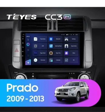 Штатная магнитола Teyes CC3 2K 4/64 Toyota Land Cruiser Prado 150 (2009-2013) F2 Тип-B