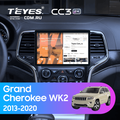 Штатная магнитола Teyes CC3 2K 4/32 Jeep Grand Cherokee WK2 (2013-2020) F3 (11")