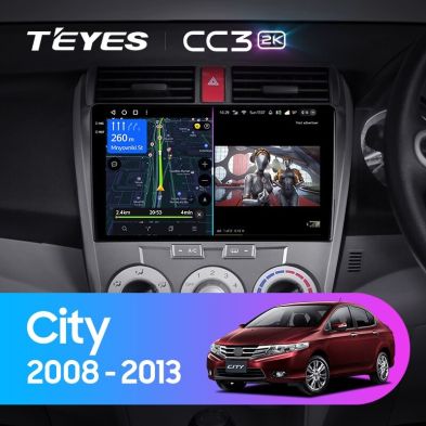Штатная магнитола Teyes CC3 2K 6/128 Honda City (2008-2013)