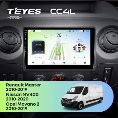 Штатная магнитола Teyes CC4L 6/64 Renault Master (2010-2019) F1