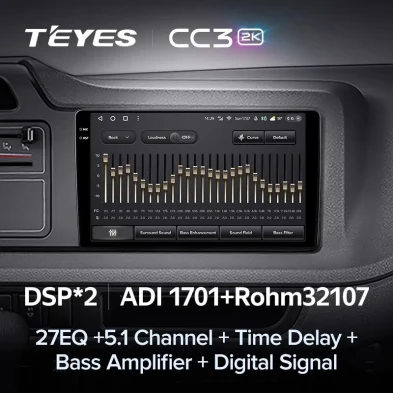 Штатная магнитола Teyes CC3 2K 4/32 Toyota Coaster (2013-2015)