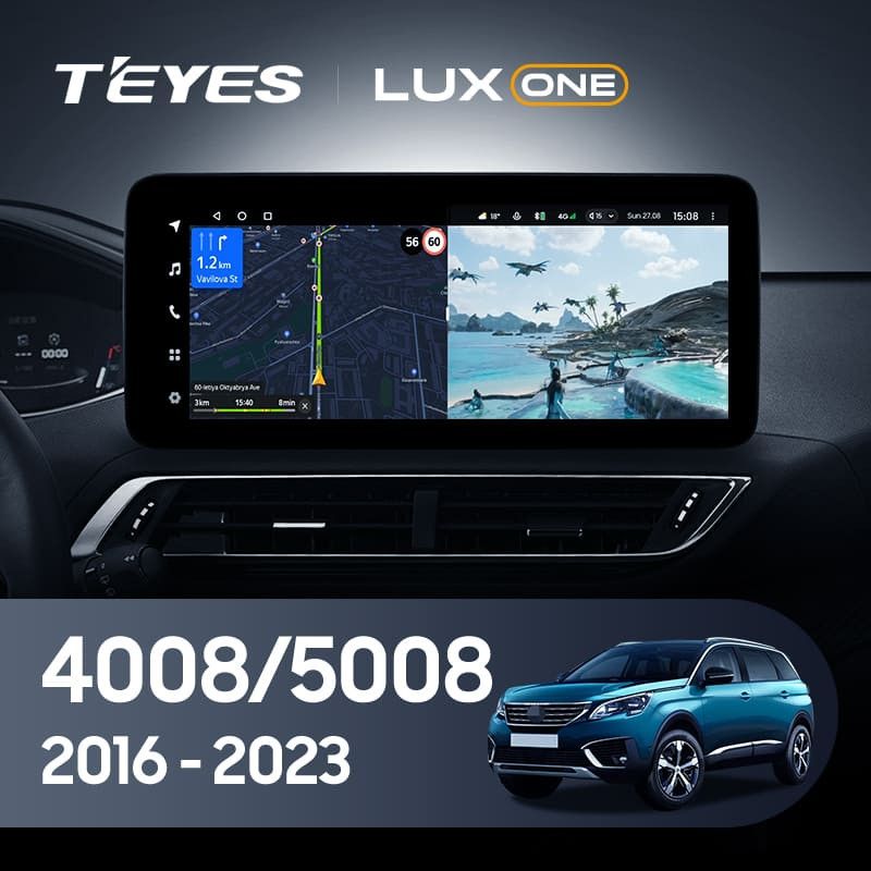Штатная магнитола Teyes LUX ONE 360 6/128 Peugeot 5008 (2016-2023)