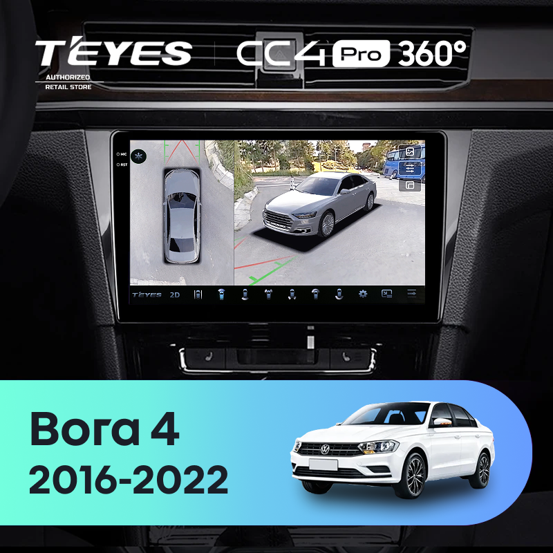 Штатная магнитола Teyes CC4 Pro 360 12/256 Volkswagen Bora 4 (2016-2022)