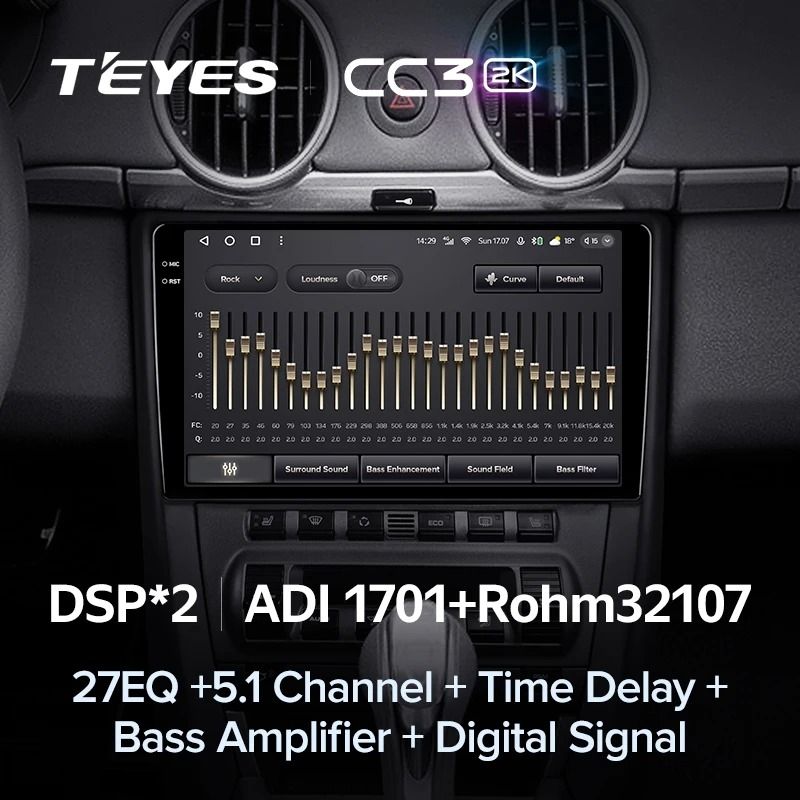 Штатная магнитола Teyes CC3 2K 360 6/128 Porsche Cayman 987 (2005-2012)