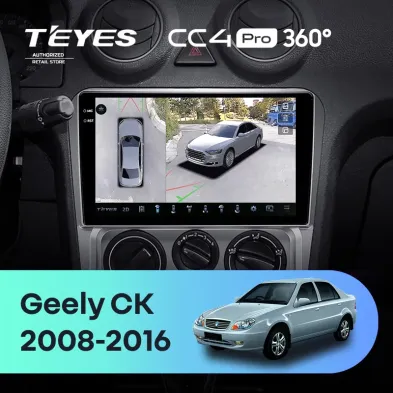 Штатная магнитола Teyes CC4 Pro 360 8/128 Geely CK (2008-2016)