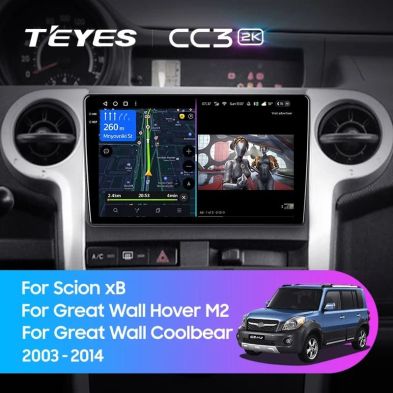 Штатная магнитола Teyes CC3 2K 6/128 Great Wall Hover M2 Coolbear (2009-2014)