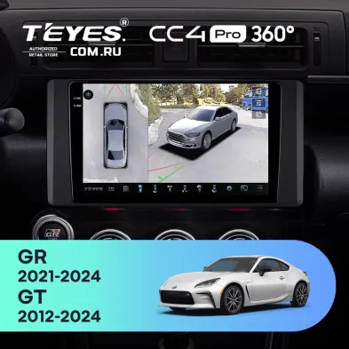 Штатная магнитола Teyes CC4 Pro 360 12/256 Toyota GR 86 ZN8 GT 86 ZN6 (2012-2024)