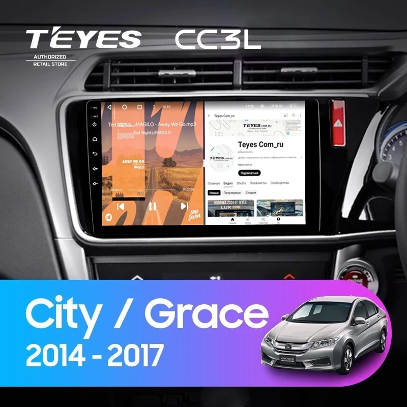 Штатная магнитола Teyes CC3L 4/32 Honda Grace (2014-2017) Тип-B Правый руль