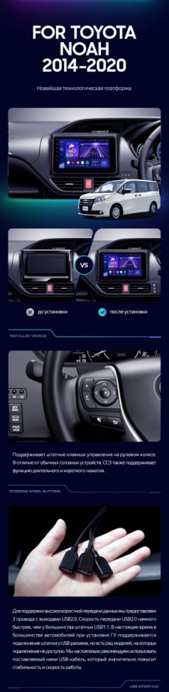 Штатная магнитола Teyes CC3 4/32 Toyota Esquire 1 (2014-2020)