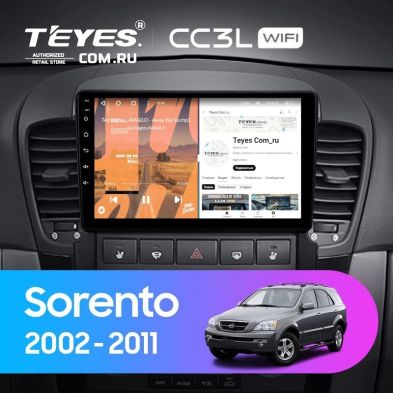 Штатная магнитола Teyes CC3L WiFi 2/32 Kia Sorento BL (2002-2011)