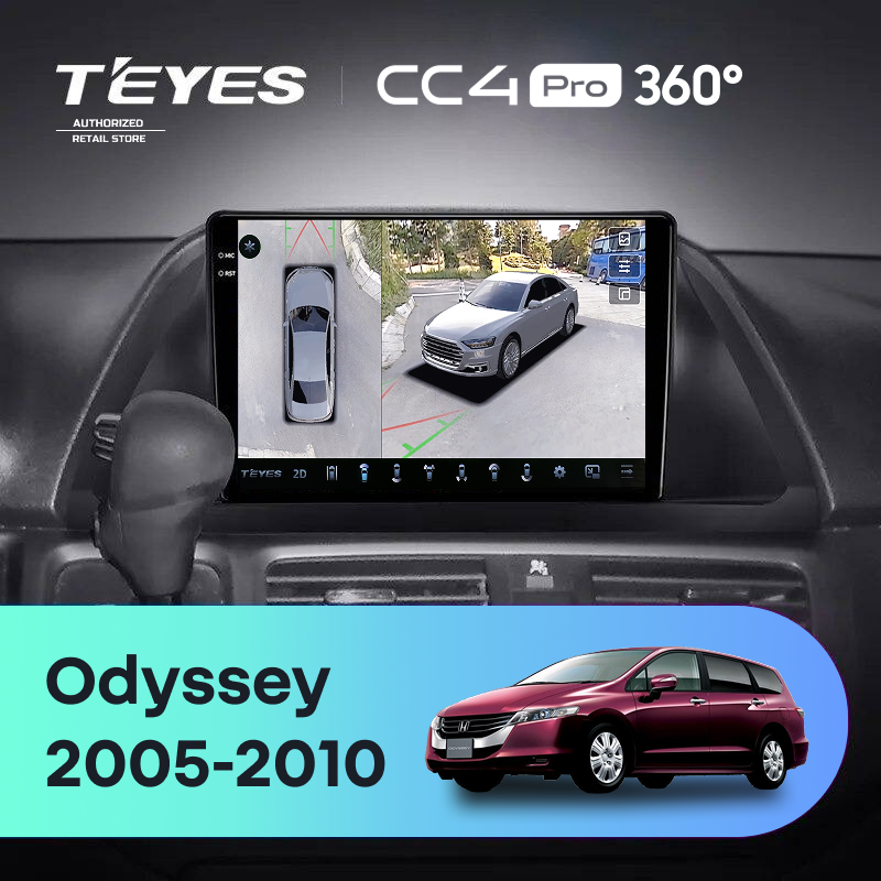 Штатная магнитола Teyes CC4 Pro 360 8/128 Honda Odyssey (2005-2010) (US EDITION)
