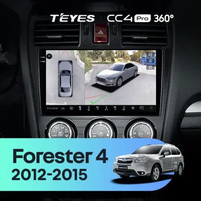 Штатная магнитола Teyes CC4 Pro 360 12/256 Subaru Forester 4 SJ (2012-2015) Тип-A