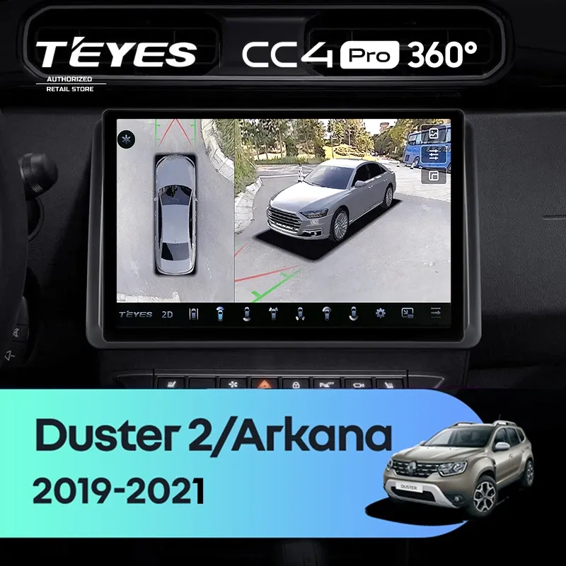 Штатная магнитола Teyes CC4 Pro 360 8/128 Renault Arkana (2019-2021) F2 (11")
