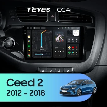 Штатная магнитола Teyes CC4 8/128 Kia Ceed 2 JD (2012-2018)