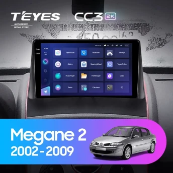 Штатная магнитола Teyes CC3 2K 360 6/128 Renault Megane 2 (2002-2009)