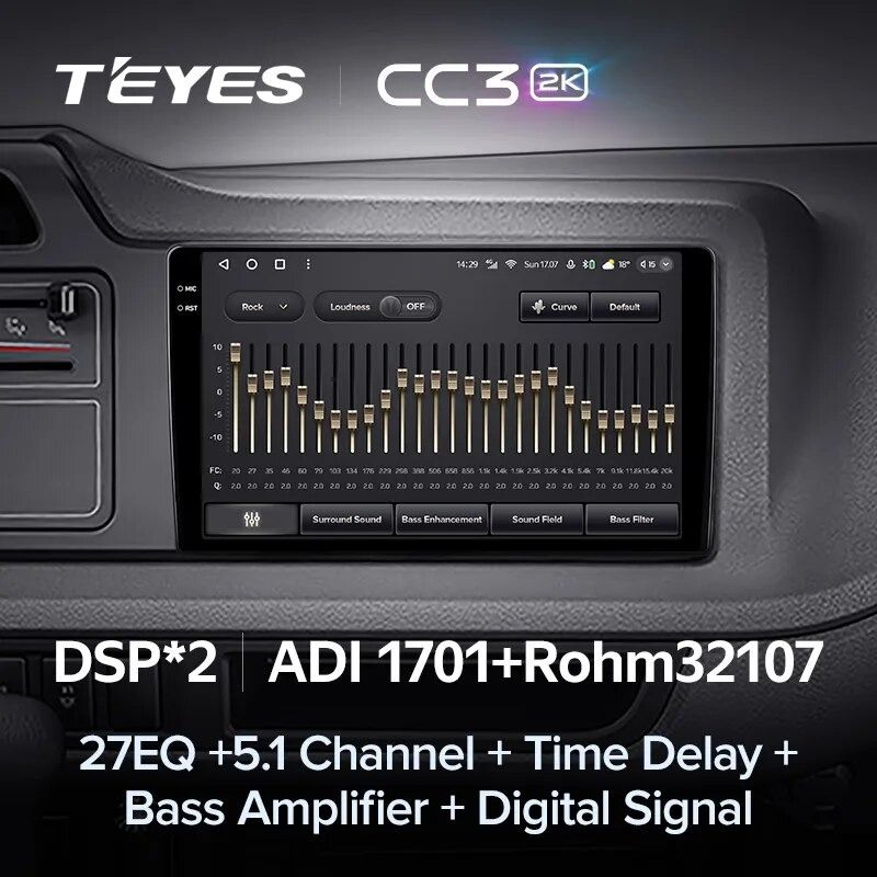 Штатная магнитола Teyes CC3 2K 360 6/128 Toyota Coaster (2013-2015)