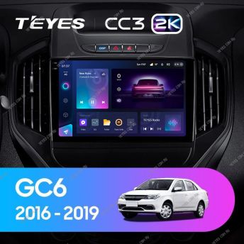 Штатная магнитола Teyes CC3 2K 6/128 Geely GC6 (2016-2019)