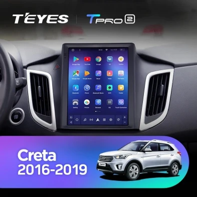 Штатная магнитола Tesla style Teyes TPRO 2 4/32 Hyundai Creta (2015-2019)