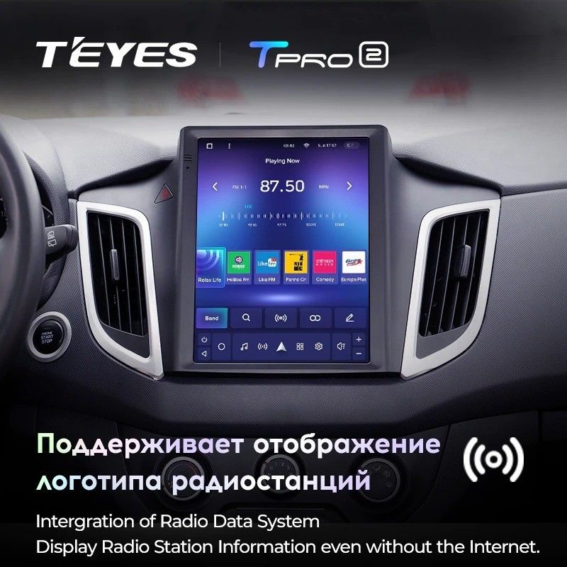 Штатная магнитола Tesla style Teyes TPRO 2 4/32 Hyundai Creta (2015-2019)