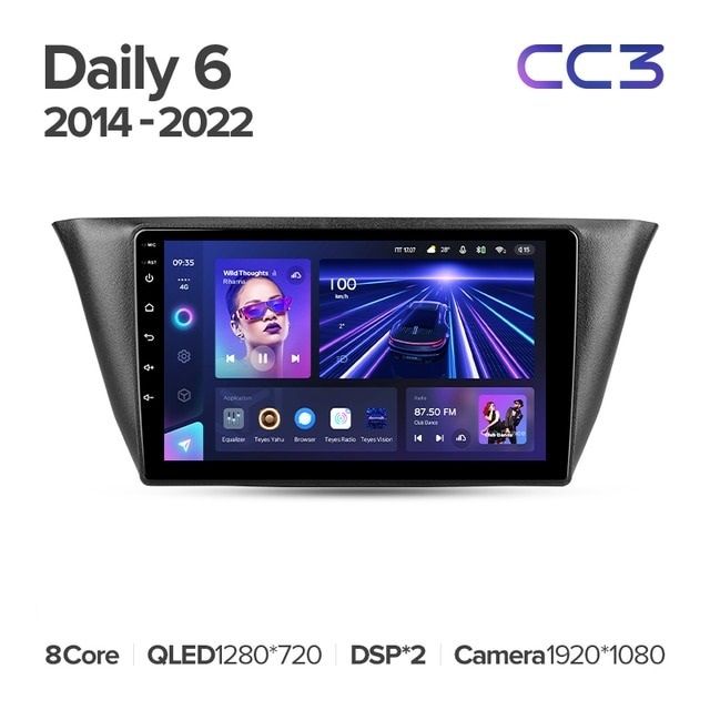 Штатная магнитола Teyes CC3 4/32 Iveco Daily 6 (2014-2022)